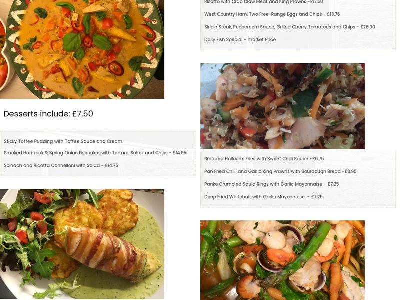 The Fox and Hounds Menu