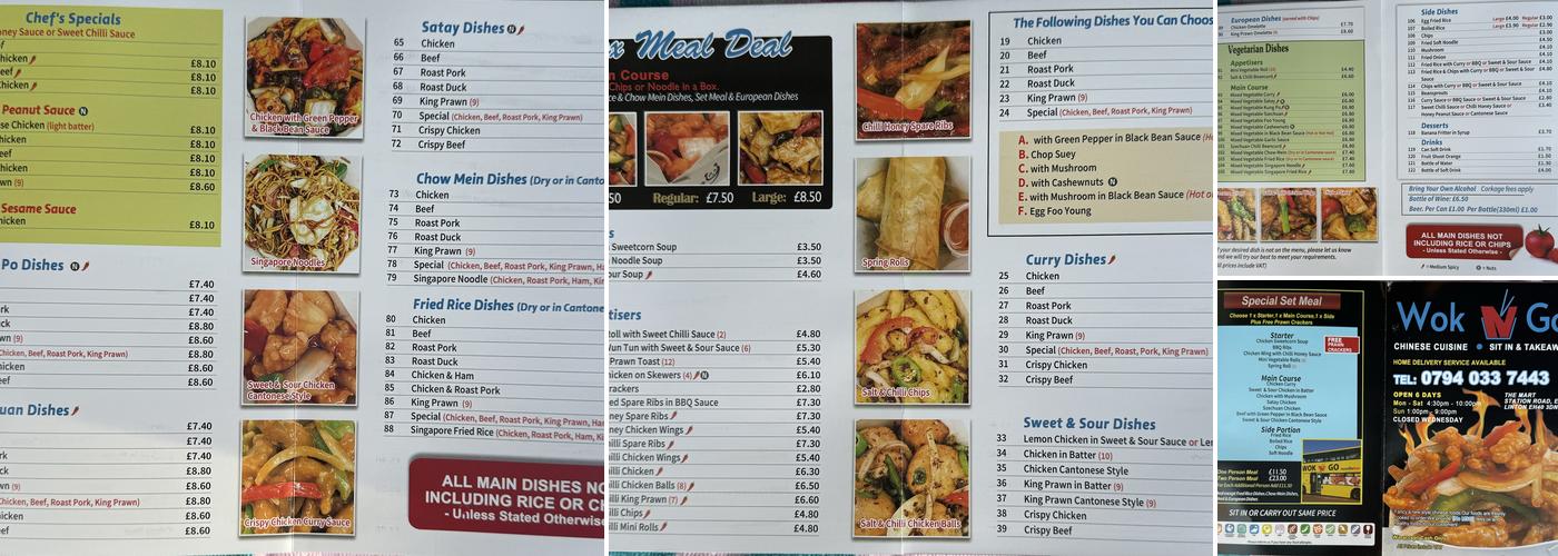 Wok N’ Go Noodle Bar Menu