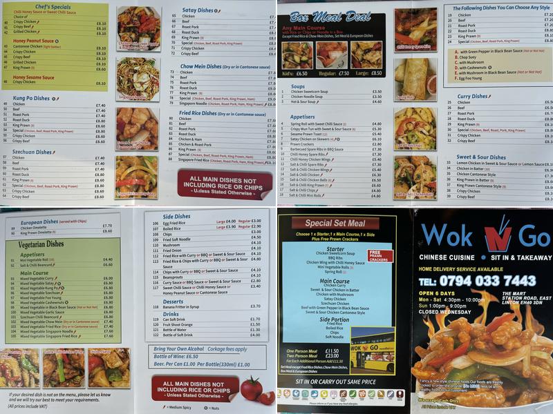 Wok N’ Go Noodle Bar Menu
