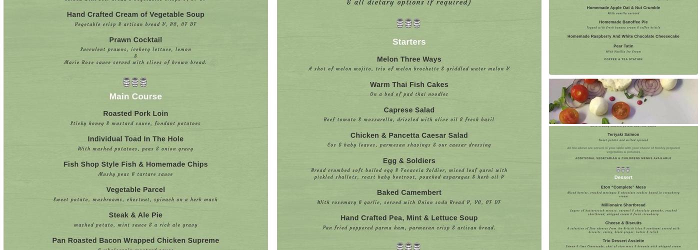 Pheasantry Brewery Menu