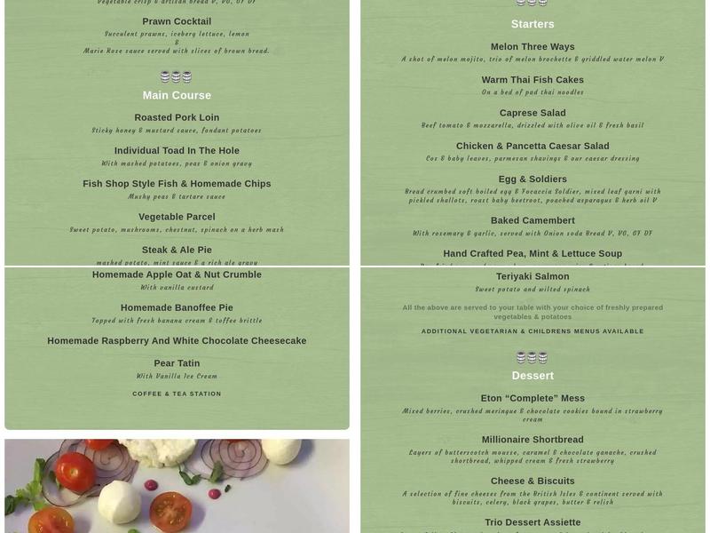 Pheasantry Brewery Menu