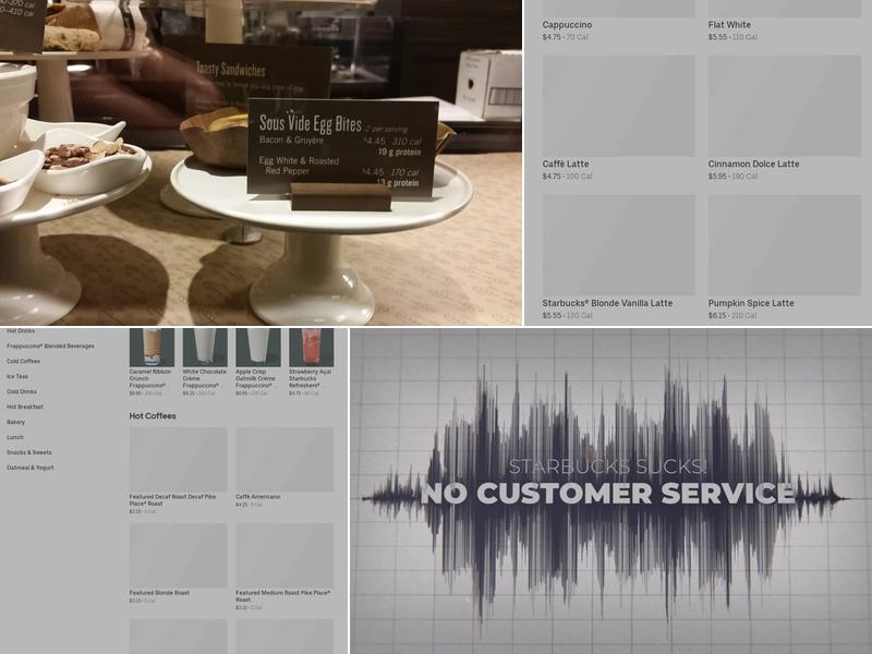 Starbucks Coffee Company Menu
