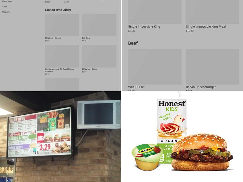 Burger King Menu