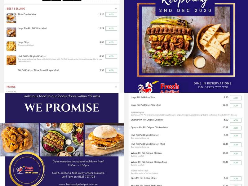 Fresh & Grilled Piri Piri Menu