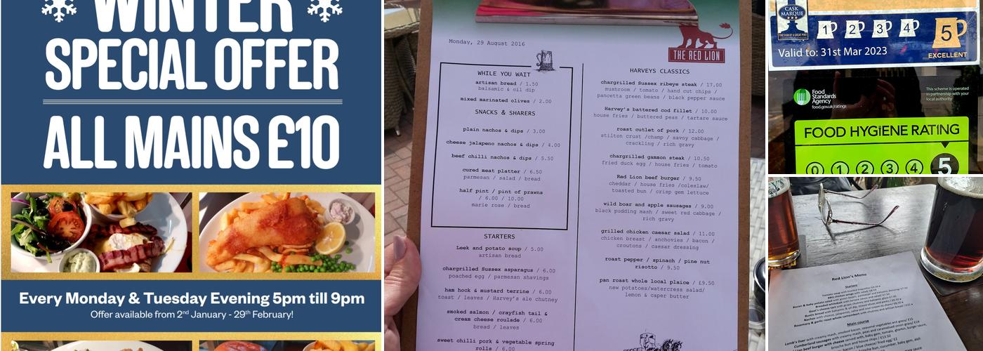 The Red Lion Menu
