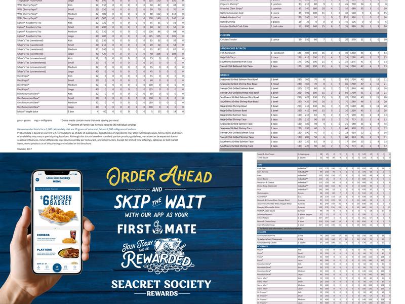 Long John Silver's Menu