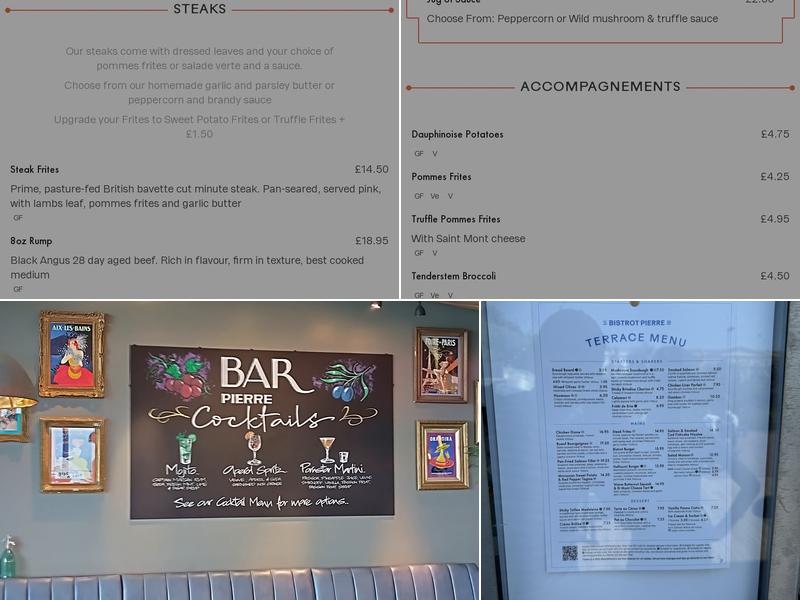 Bistrot Pierre Menu