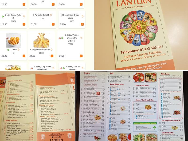 The Lantern Menu
