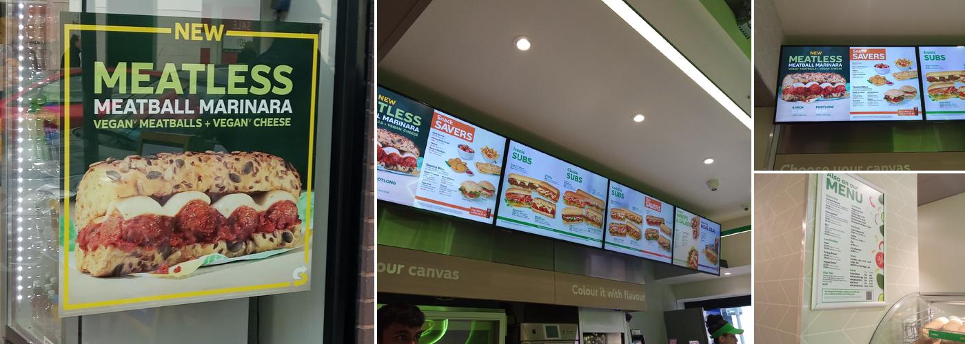 Subway Menu
