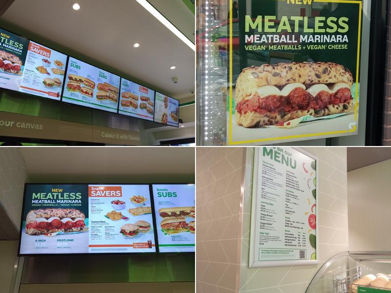 Subway Menu