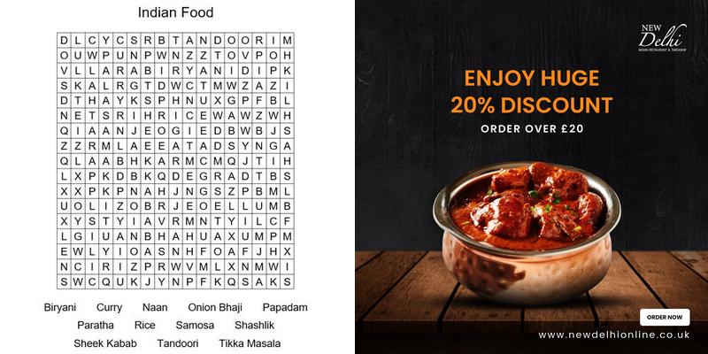 New Delhi Indian Restaurant & Takeaway Menu