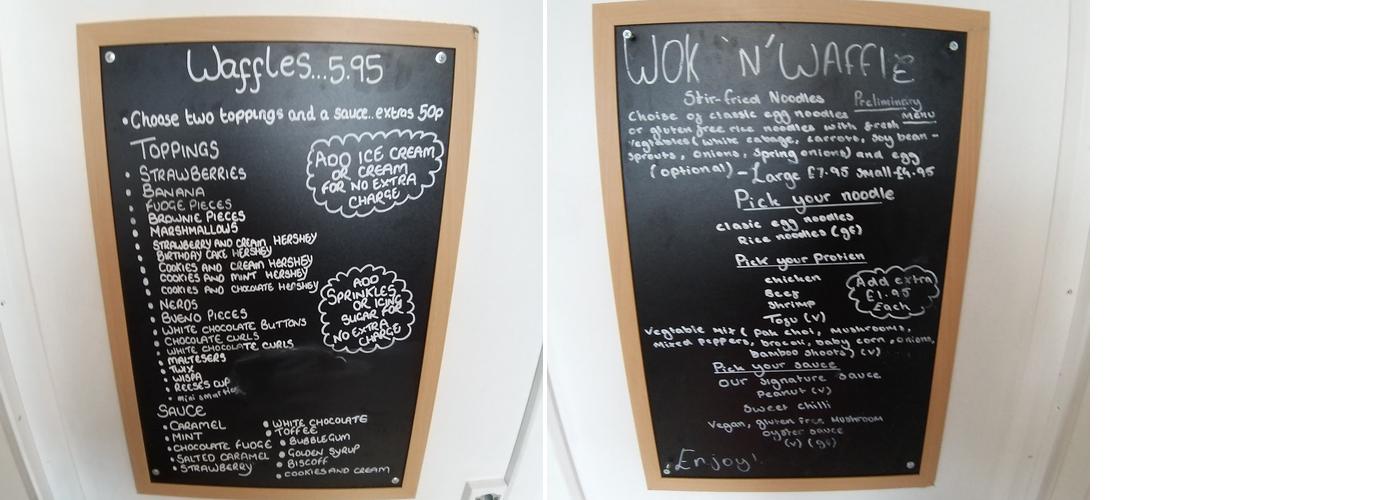 Wok and Waffle Menu