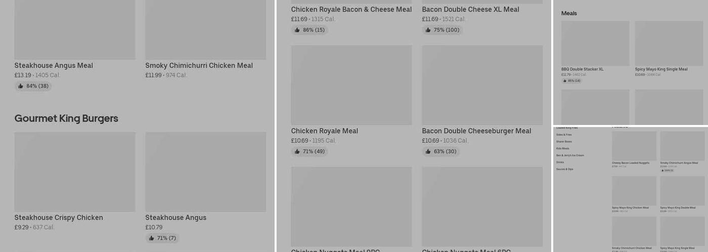 Burger King Menu