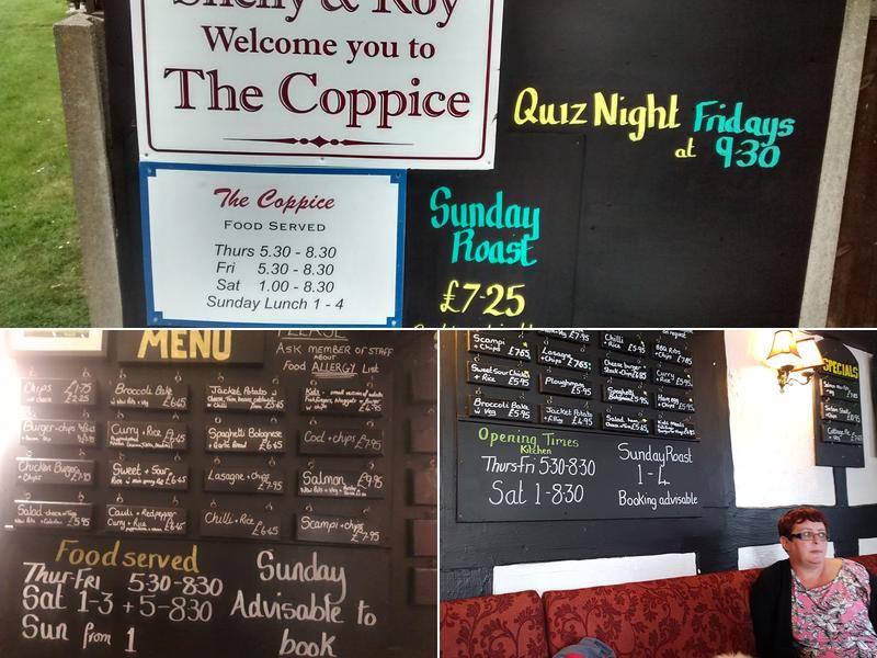The Coppice Menu