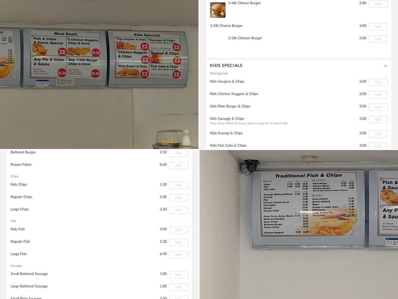 High Street Fisheries Menu