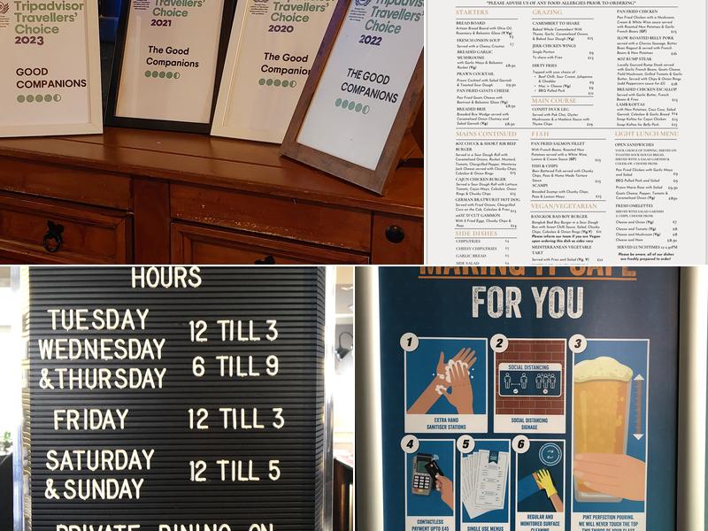 The Good Companions Menu