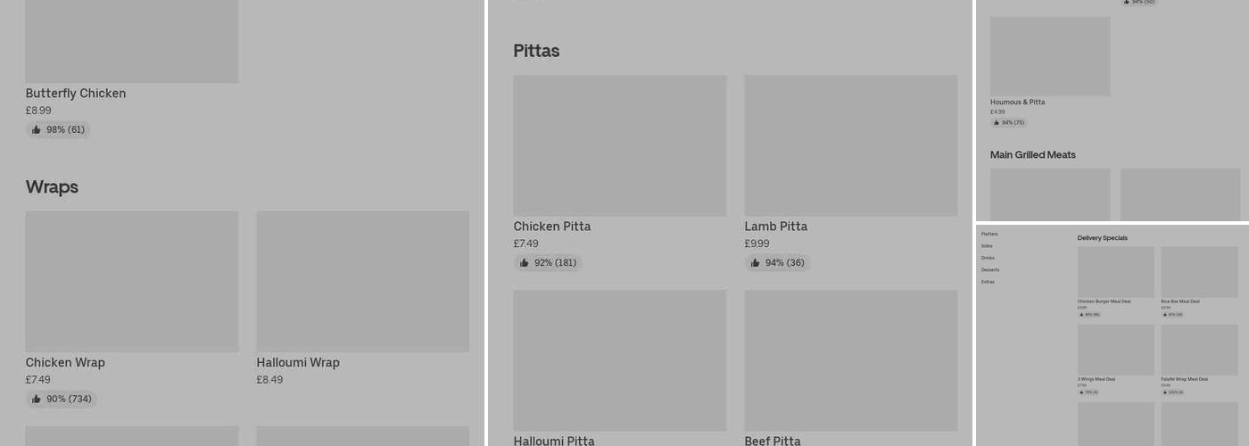 Roosters Piri Piri - Eastleigh Menu