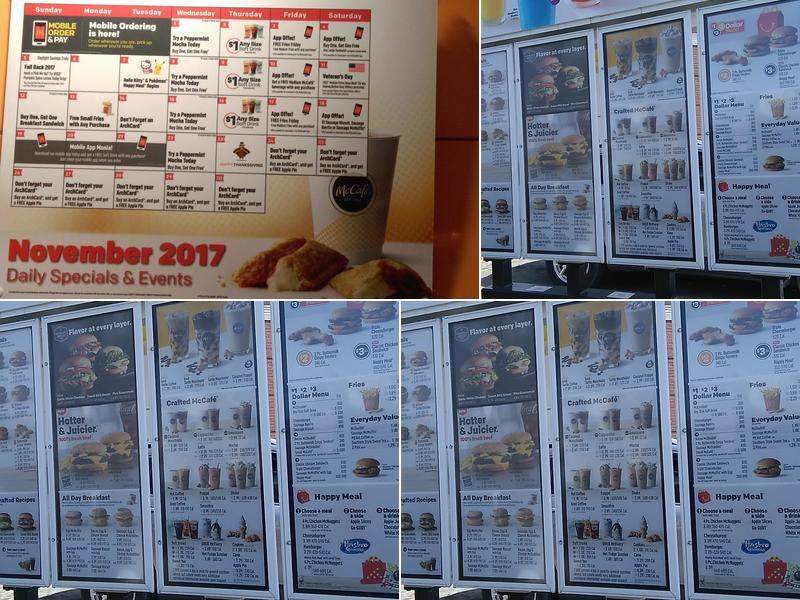McDonald's Menu