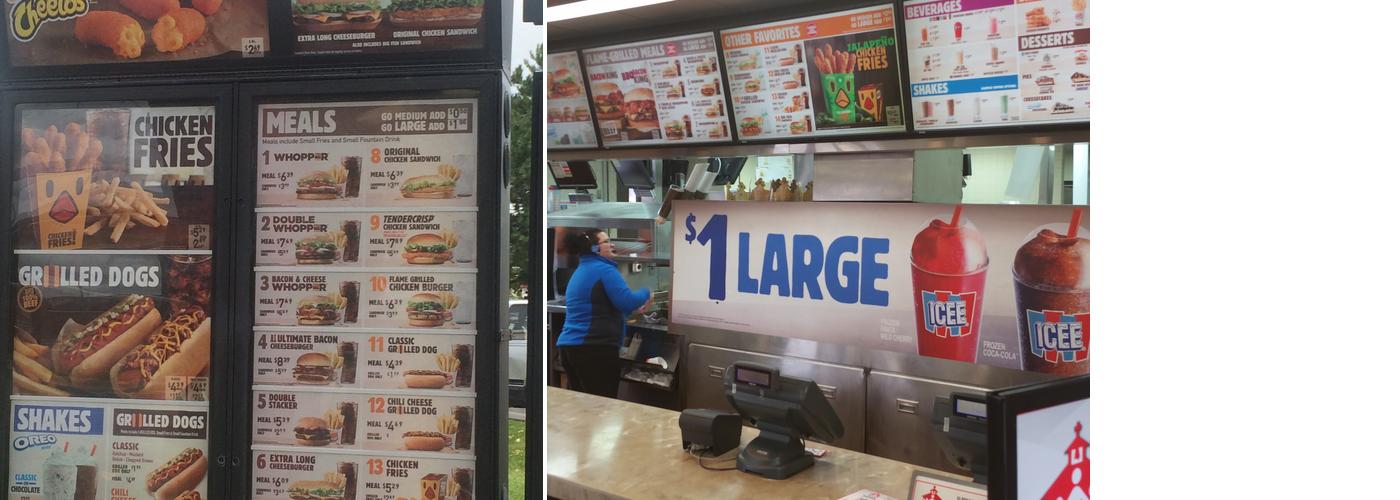 Burger King Menu