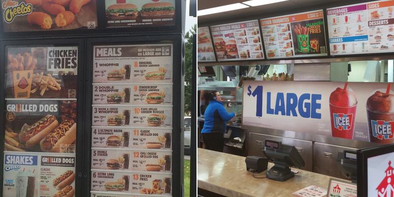 Burger King Menu