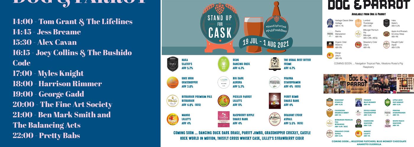 Dog and Parrot: Real Ale House Menu