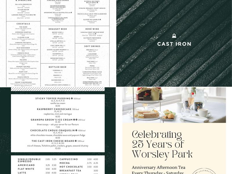 Cast Iron Grill Menu