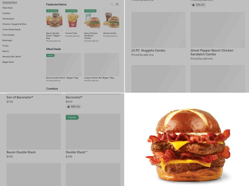 Wendy's Menu