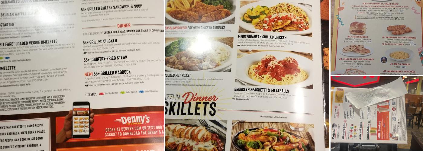 Denny's Restaurant Menu