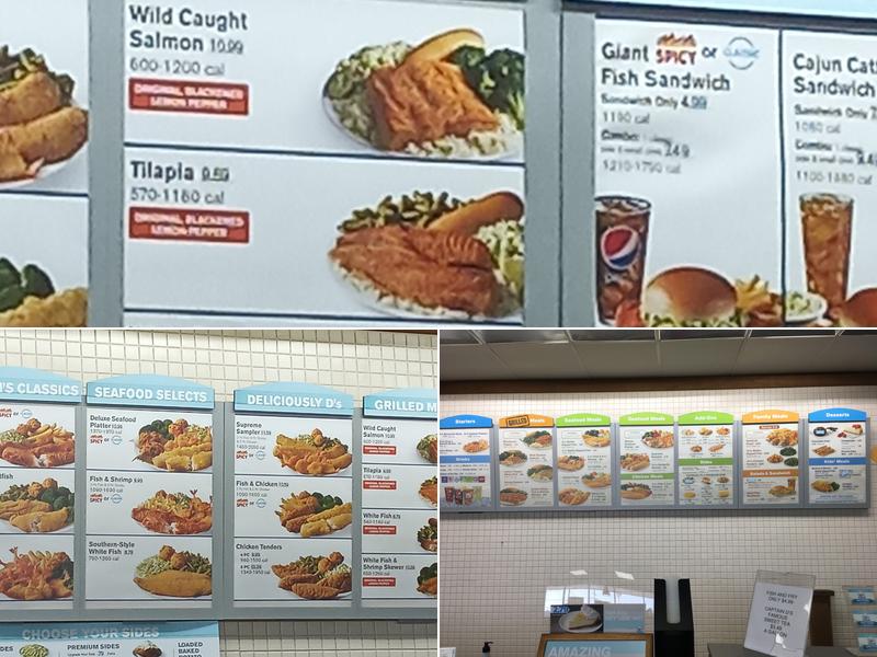 Captain D's Menu