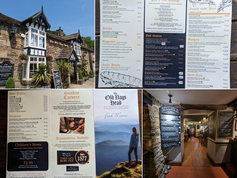 The Old Nags Head Menu