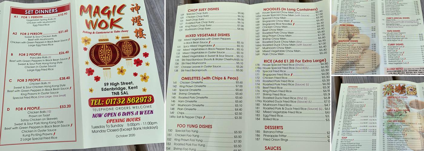 Magic Wok Menu