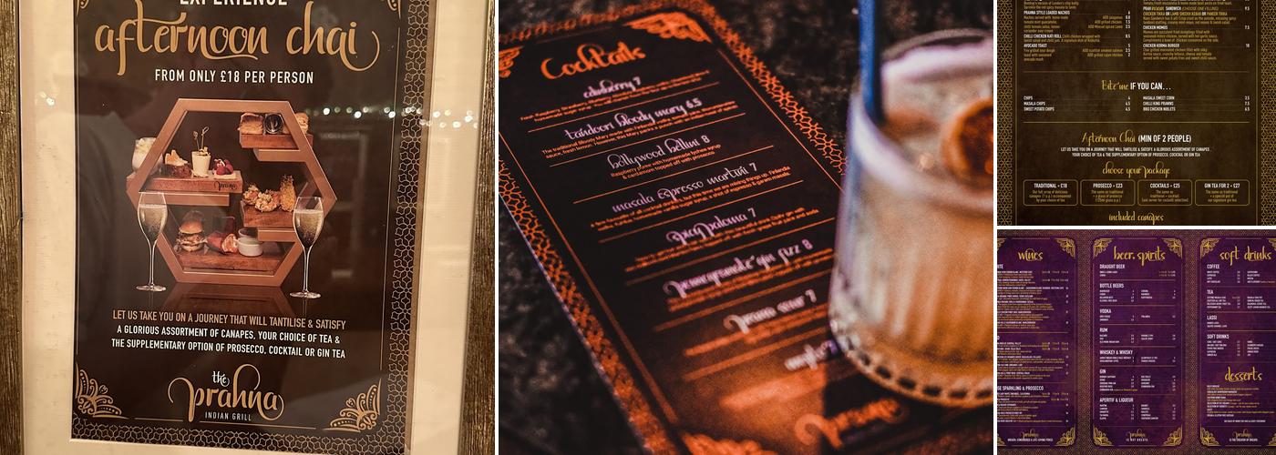 The Prahna Indian Grill Edinburgh Menu
