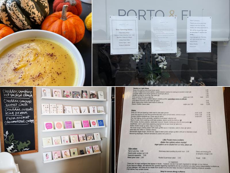 Porto & Fi Deli Bistro Menu