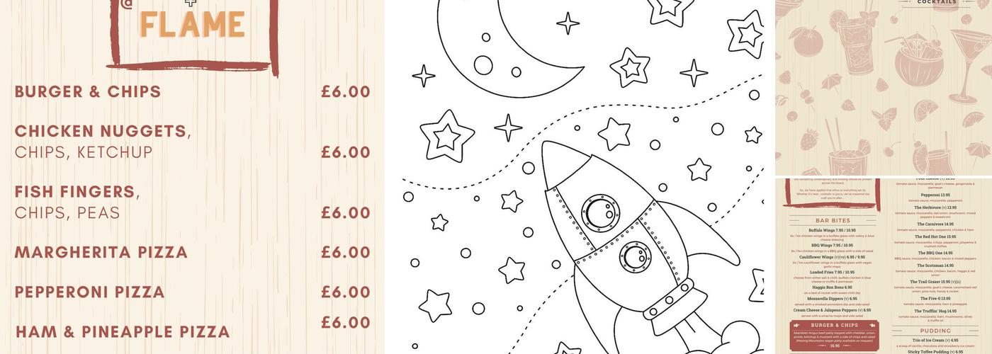Froth & Flame Menu