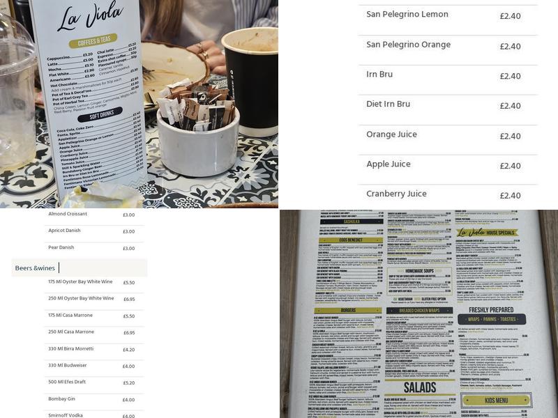 La Viola Cafe & Bistro Menu