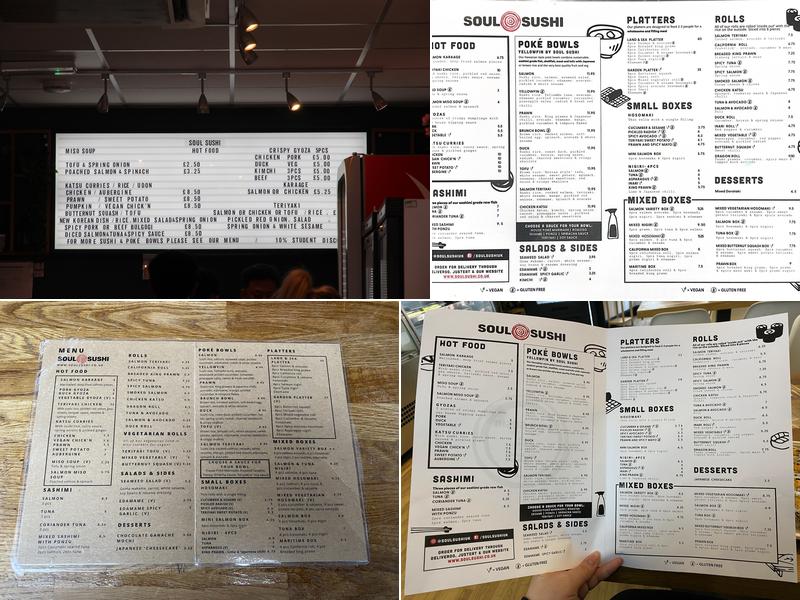 Soul Sushi Menu