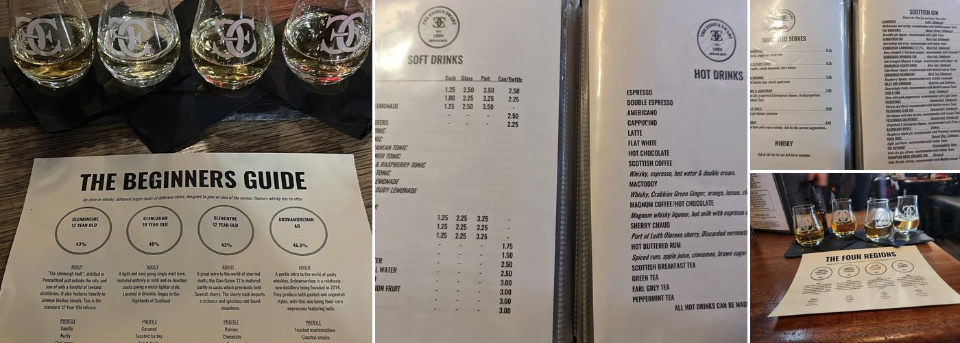 The Ensign Ewart Menu