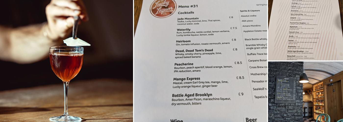 Lucky Liquor Co Menu