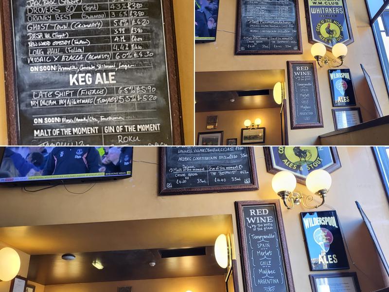Cask and Barrel (Southside) Menu