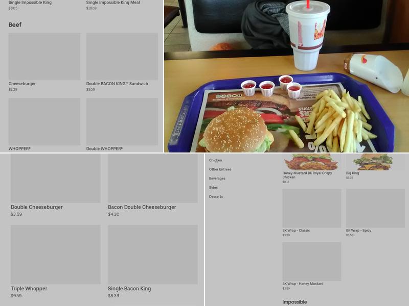 Burger King Menu