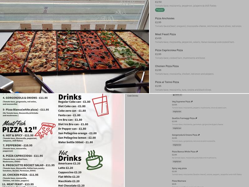 Roman Pizza Project Menu