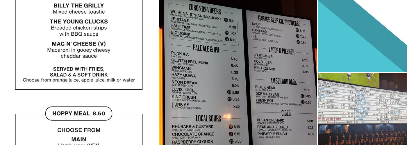 BrewDog Edinburgh Lothian Road Menu