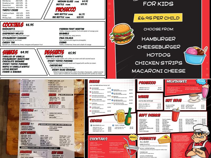 Bubba Q Menu