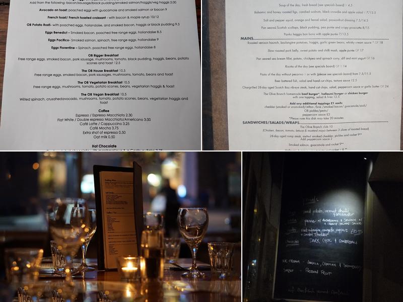 The Olive Branch Menu