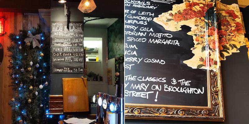 The Empress of Broughton Street Menu