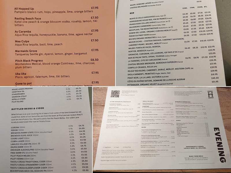 The Herringbone Menu