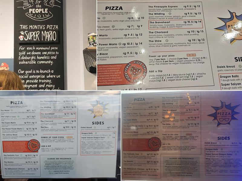 Pizza Geeks Menu