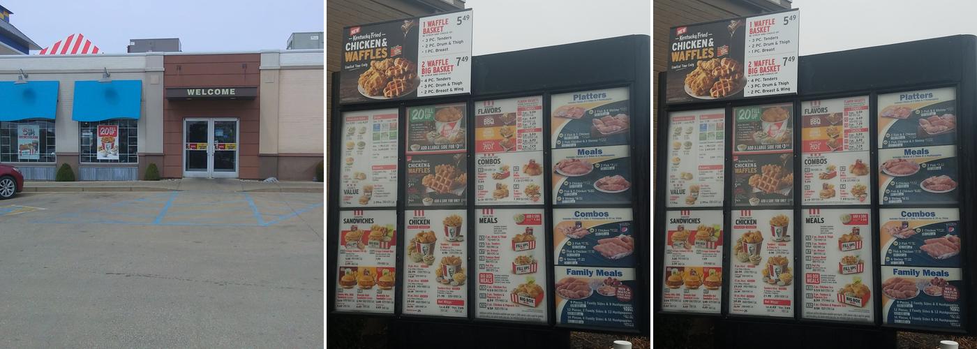 KFC Menu