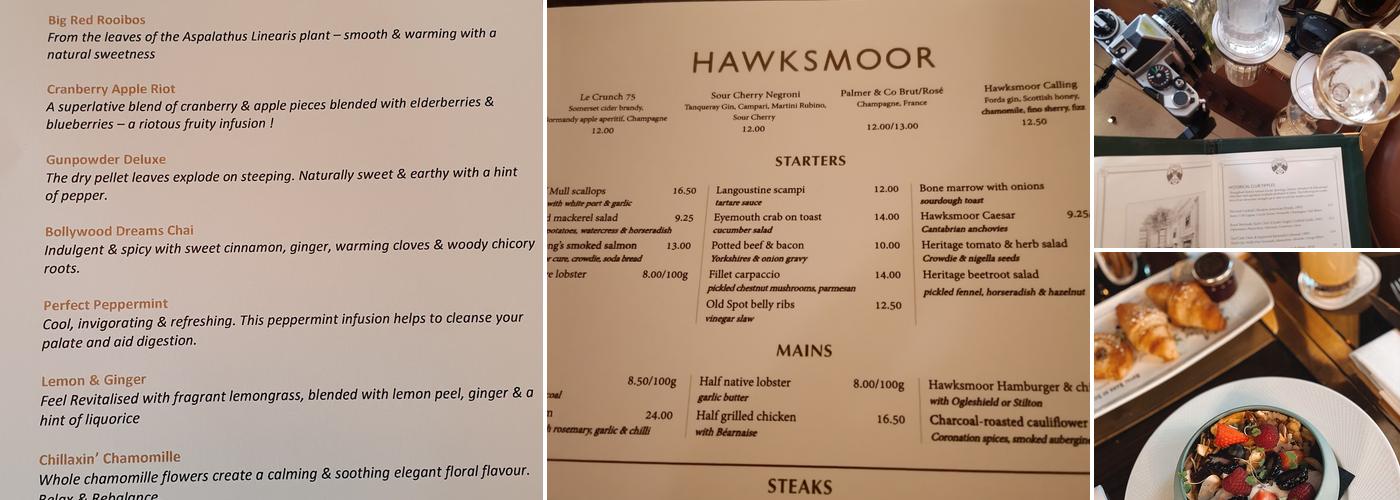 The Register Club Menu