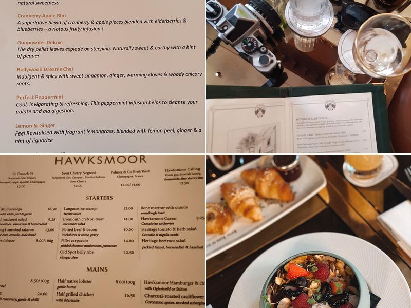 The Register Club Menu